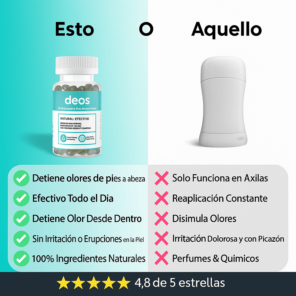 DEOS® - Desodorante corporal cápsulas - ORIGINAL - Lumifem